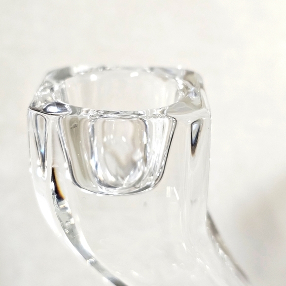 Pair Of Claus Josef Riedel Classic Elegant Mininalist Crystal Candle Holders - Picture 8 of 10